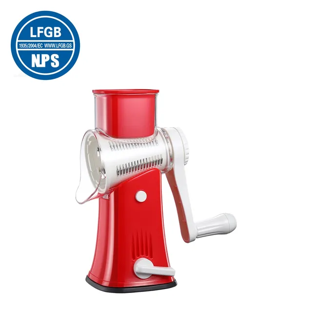 LFGB – trancheuse rotative de cuisine Ultra efficace, Certification, avec 6 lames et ventouse, râpe à pommes de terre et carottes, outil de cuisson 1