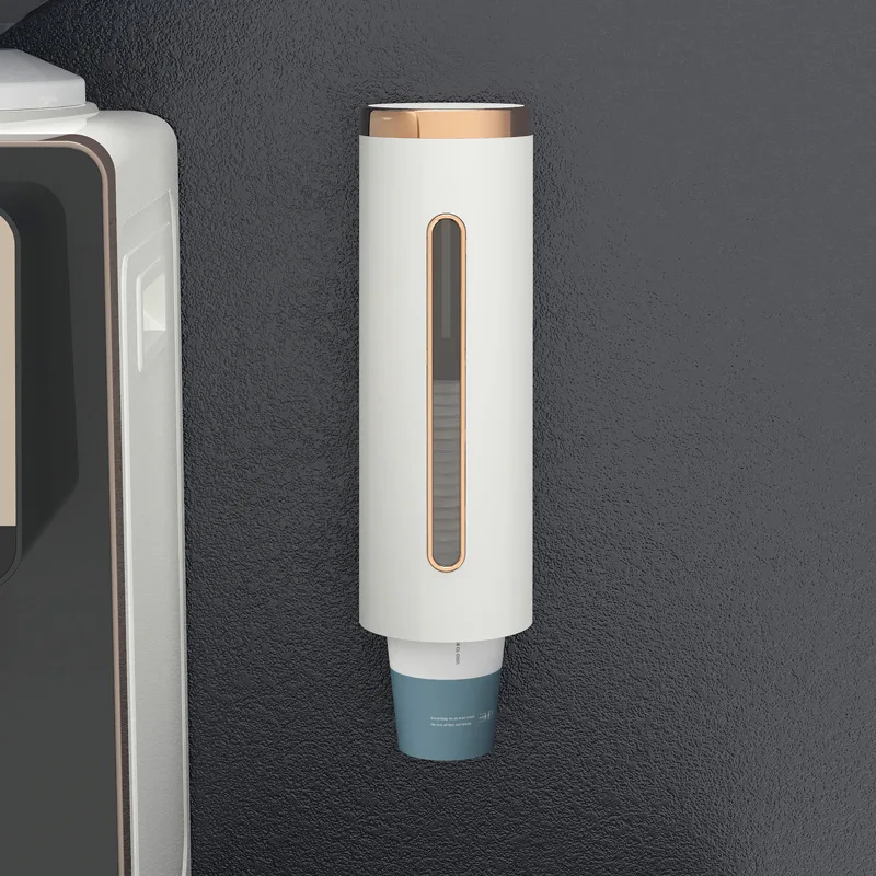 Self-designed luxury disposable cups cup-taking device, paper cup-dropping device, water dispenser, cup holder and cup storage
