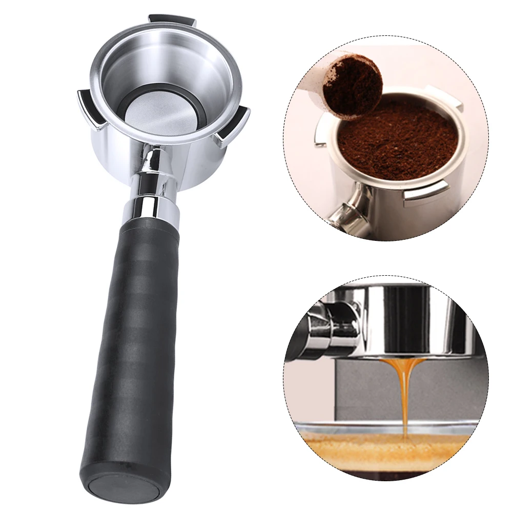 

Portafilter Stainless Steel Bottomless Portafilter 51mm Coffee Handle For Delong 3 Tripod Replacement Filter Basket Machine Acce