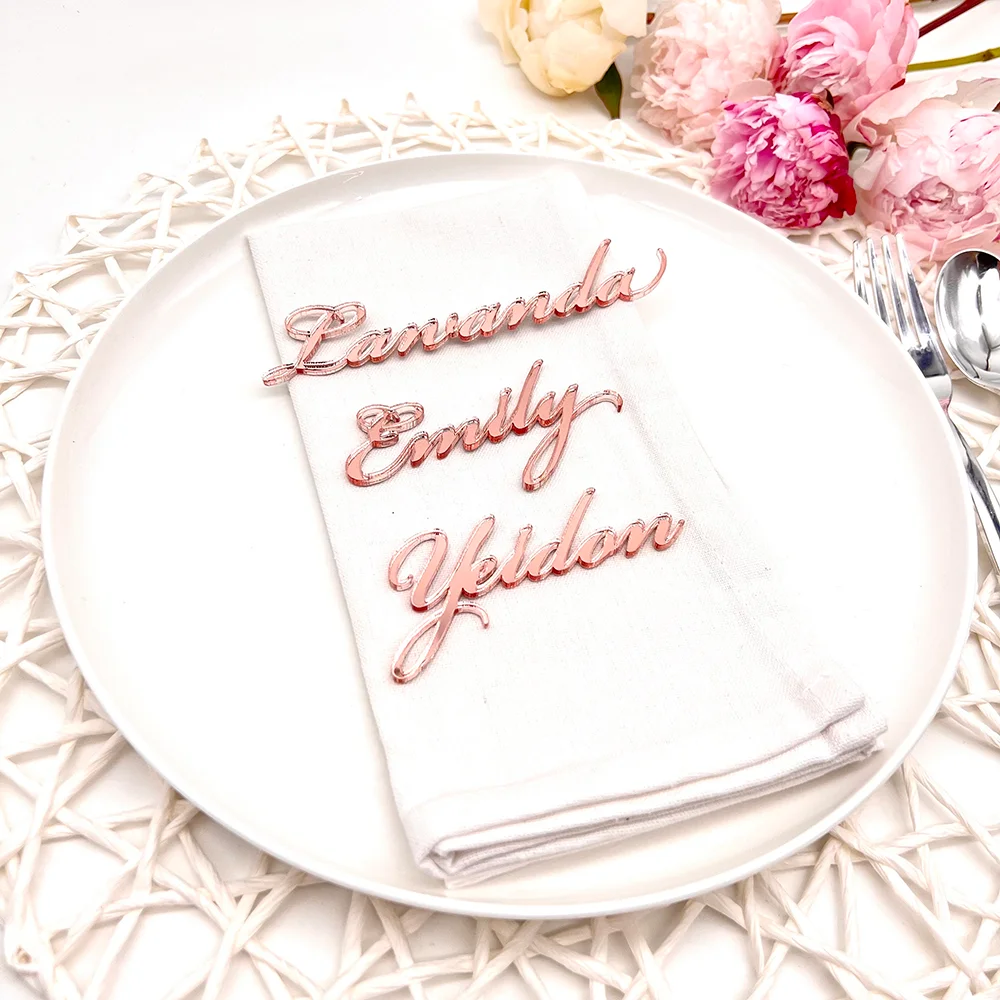 10/30/50 יח 'שולחן מותאם אישית שמות מקום חתונה אקרילי מותאם אישית שמות מקום יום הולדת