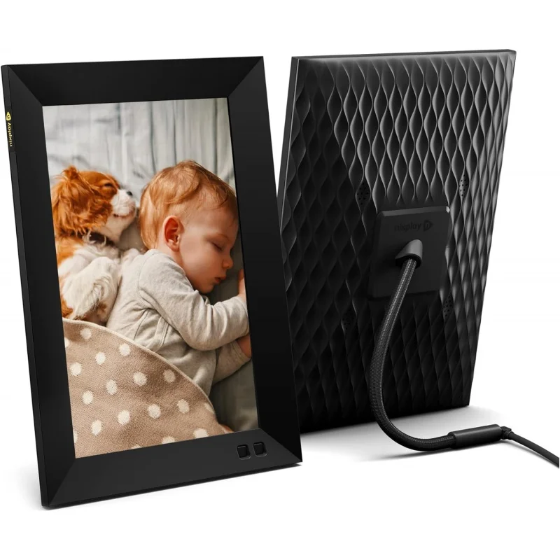 

Nixplay 10.1 inch Smart Digital Photo Frame with WiFi (W10F) - Black - Unlimited Cloud Photo Storage - Share Photos and Videos I