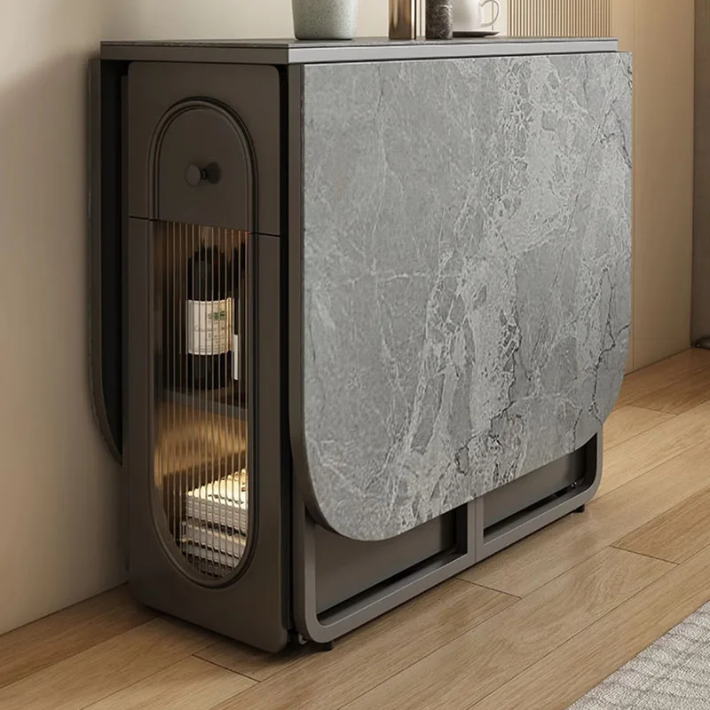 주방 아일랜드 테이블 의자 세트, 대리석 테이블, 커피 라운드 가구, 소형 다이닝 확장 테이블, 산업용 럭셔리 접이식 