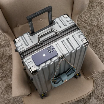 Nuovo bagaglio a rotelle di alto valore uomo donna moda valigia trolley rigida bagagli da viaggio silenzioso di grande capacità 1