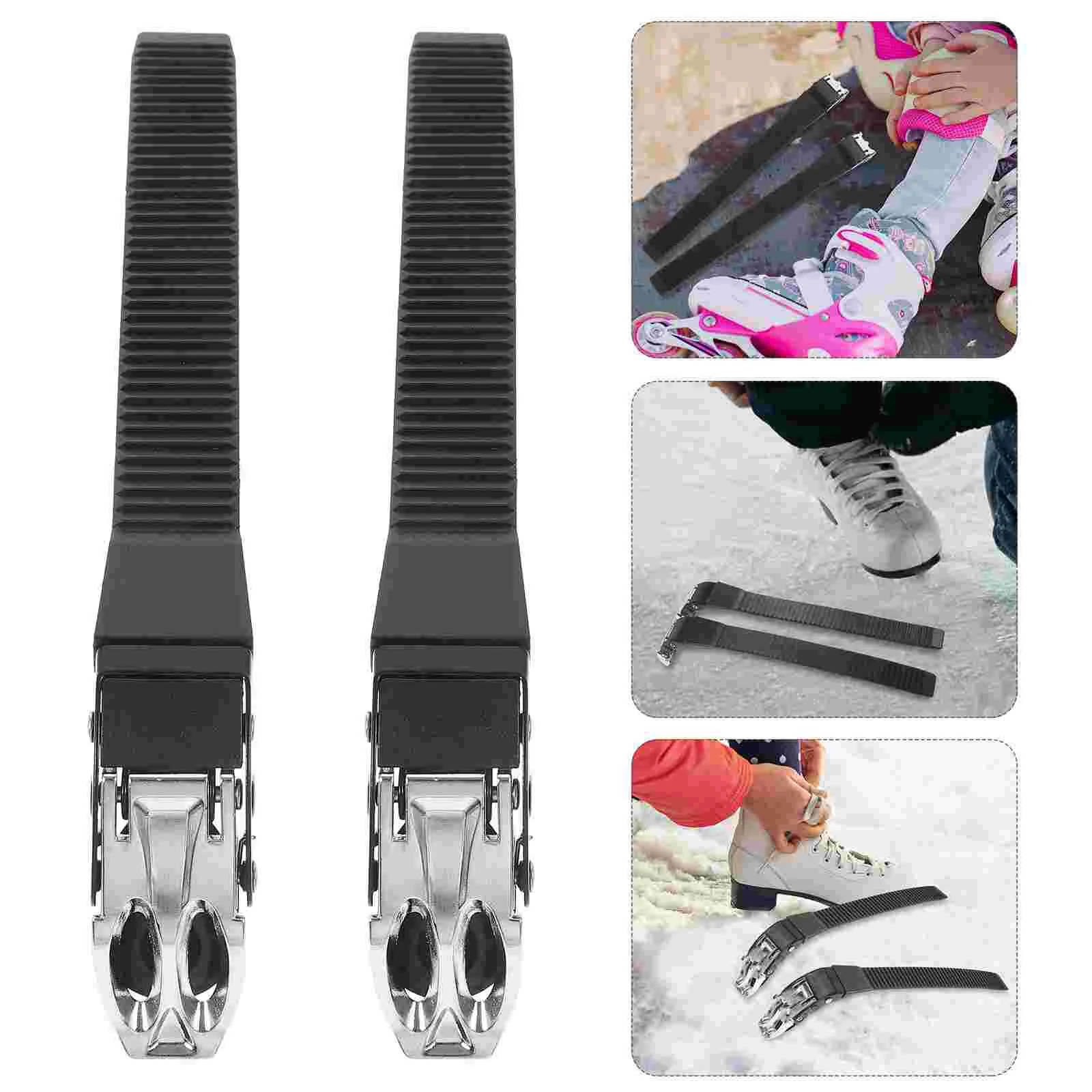 

2 комплекта пряжки для роликовых коньков принадлежности для обуви шнурки фиксирующий поводок сменные ремешки аксессуары для роликовых коньков пряжки