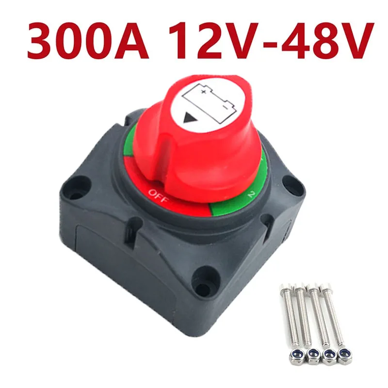 Auto Battery Disconnect Switch 12V 24V Marine 200A 300A Car Dual