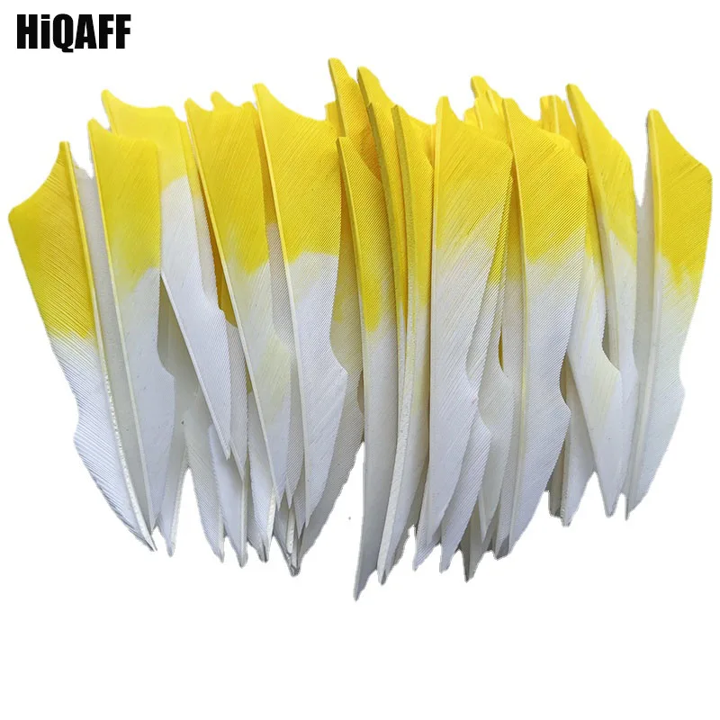 

36Pcs Right/Left Wing New Gradient Color Sting 4inch Arrows Parts Fletches Turkey Feather Archery DIY Accessories