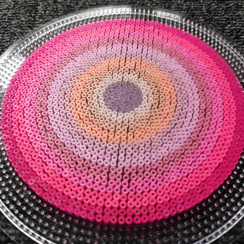 All Pink Colours 5000pcs Pixel Puzzle Melting Iron Beads for Hama Beads Fuse Beads Diy High Quality Handmade Gift 2