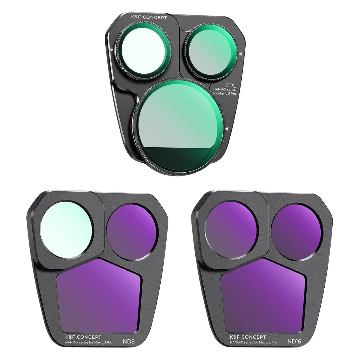 k-f-concept-drone-filter-kit-revestido-anti-reflexo-vidro-optico-hd-dji-mavic-3-pro-cpl-nd8-nd16-28-camadas-3pcs