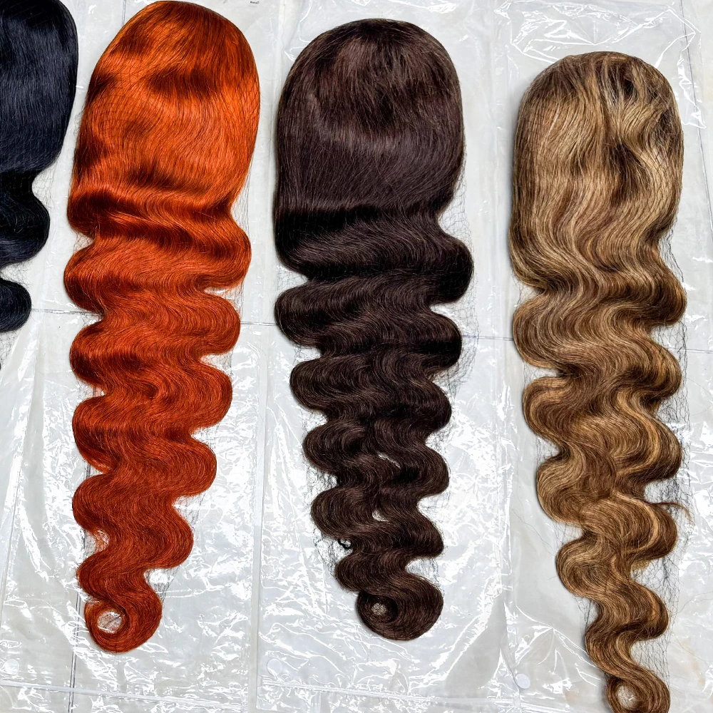 250% Density Body Wave Lace Frontal Human Hair Wigs 13x4 Body Wave Remy Hair Transparent HD Lace Front Wig For Black Women