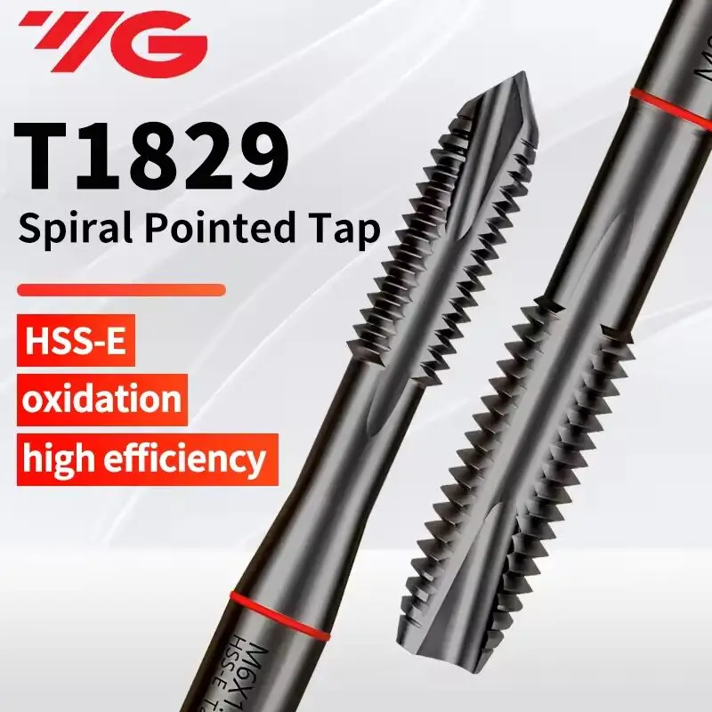 Korea YG T1829 Spiral Pointed Tap Machine Thread Tap