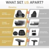 Ergonomic Gaming Chair with Footrest, Comfortable Headrest and Lumbar Support, 4D Armrests Computer Chair for Adults, Pu Leather 4