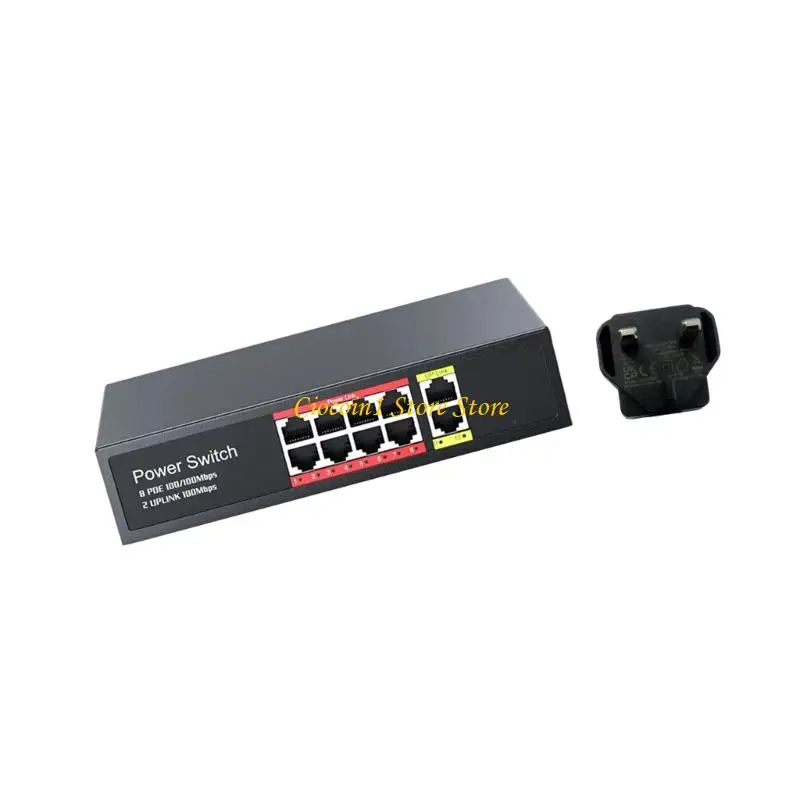 A3PC 고속 이더넷 8 포트 48V 스위칭 범용 카메라 호환성 원활한 네트워킹 통합을 위한 금속 인클로저