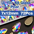 Pear 7x12mm-72Pcs