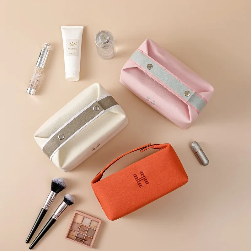 Canvas Crossbody Bags Youth Fashion Casual Large Capacity Ladies Shoulder Bag Solid Color Women Messenger Cosmetic Bag