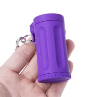Portable Mini Pocket Lid Ashtray Windproof Key-chain Outdoor Smoking Accessories 2