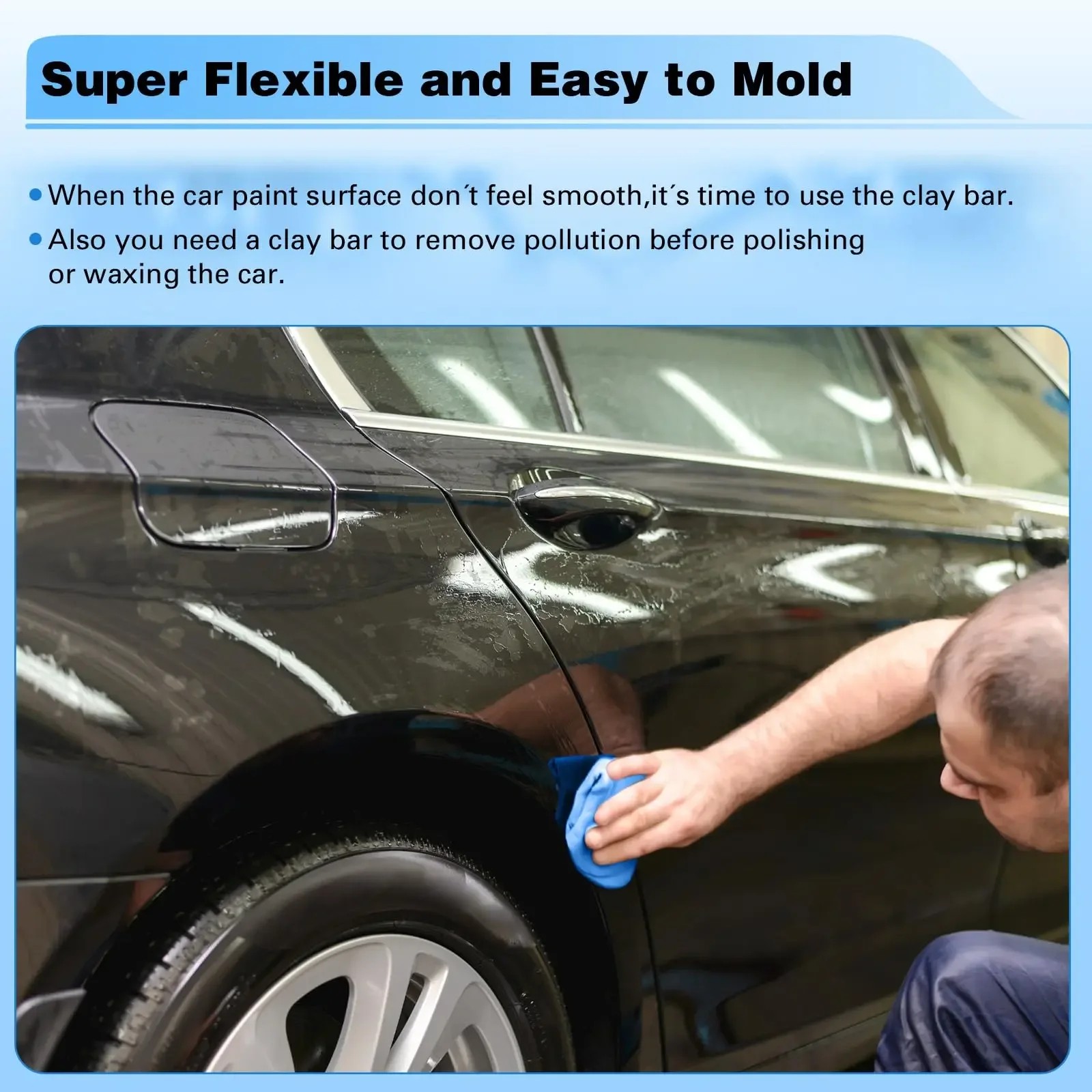 Car Cleaning Clay Bar for Detailing Waxing Polish 1-10Pcs car detailing cleaner car cleaning tool car cleaning clay bar