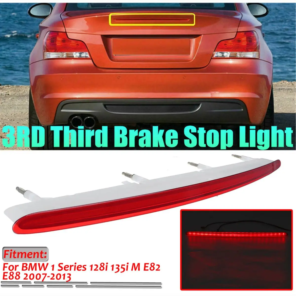 High Level Led Car Rear Third Brake Light 3rd Third Brake Stop Lamp For