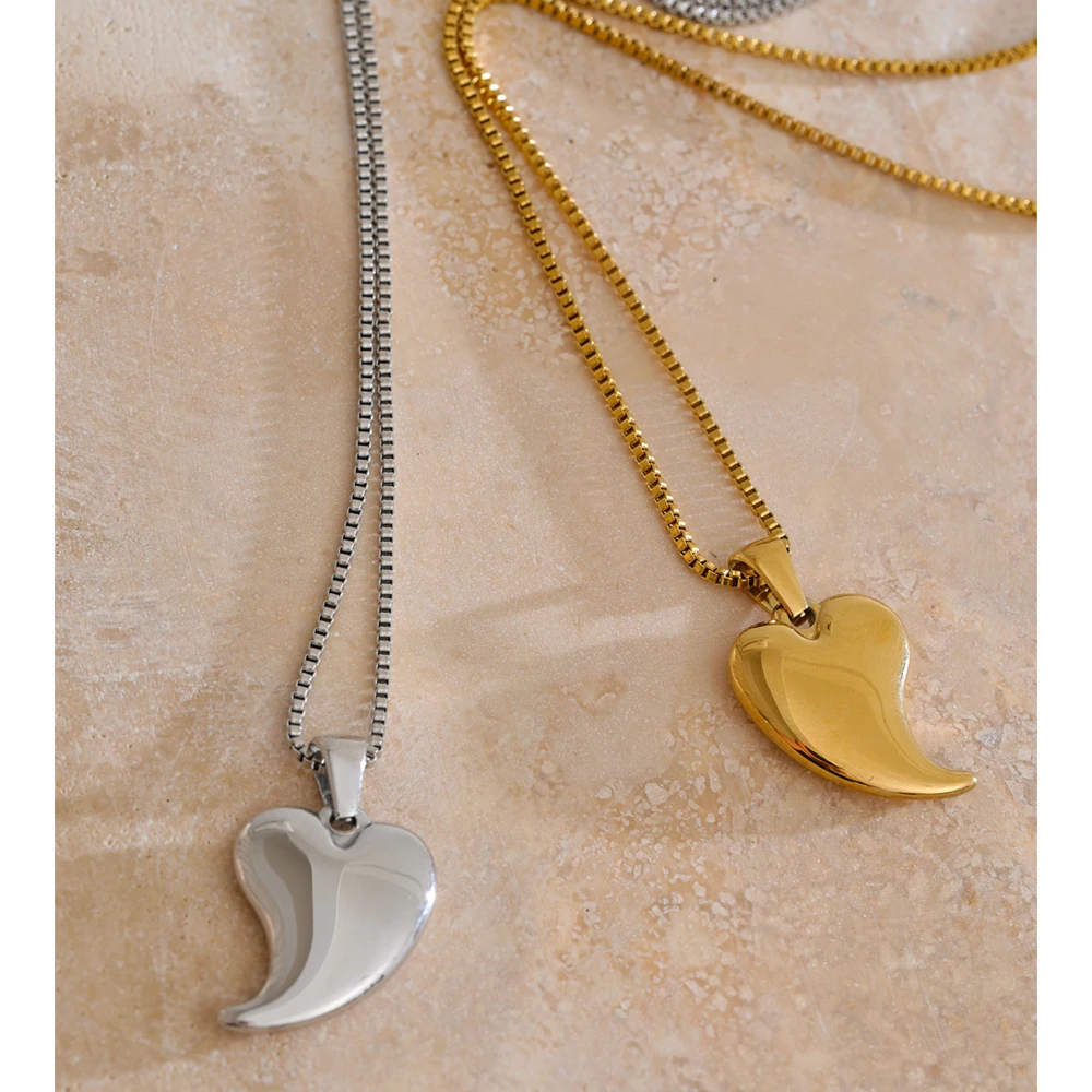 Yhpup Women Jewelry Heart Pendant Necklace