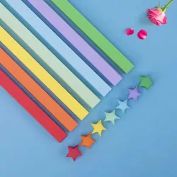 Vibrant Origami Star Paper Strips Set - 540 Sheets in 27 Double - Sided Colors for DIY Crafts and Home Decor (Rainbow)