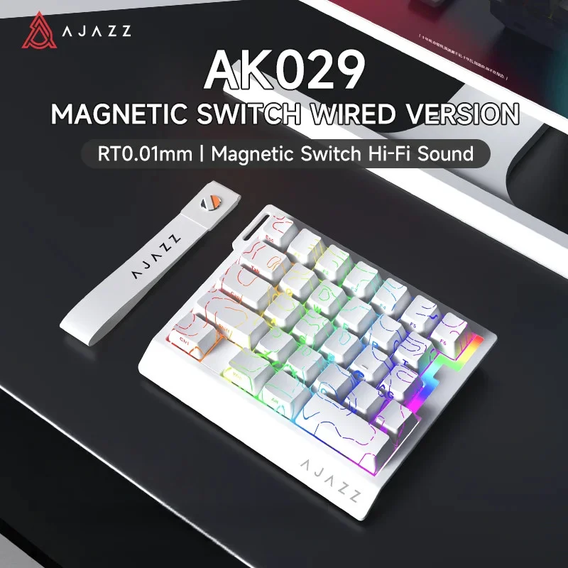 AJAZZ AK029 片手ゲーミングキーボード 8000Hz 有線 マグネット
