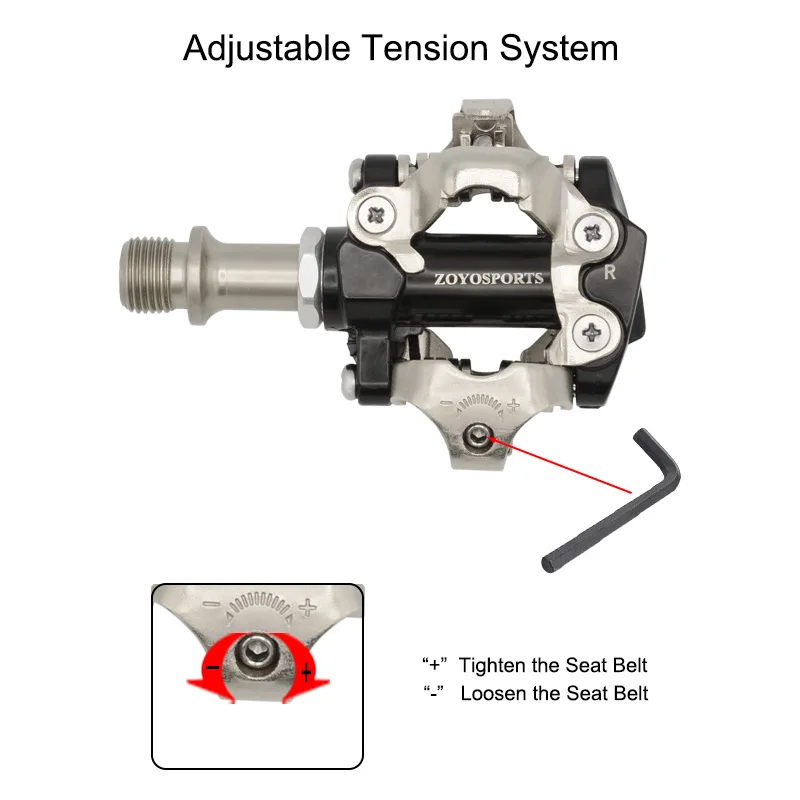Mountain bike self-locking pedals Mountain lightweight aluminum alloy bearing sealed lock pedals Cycling accessories