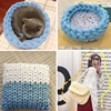 500g Thick Velvet Chunky Yarn Bulky Giant Thread Hand Knitting Woven Thread Basket Blanket Carpets DIY Arm Soft Blanket Carpet 6