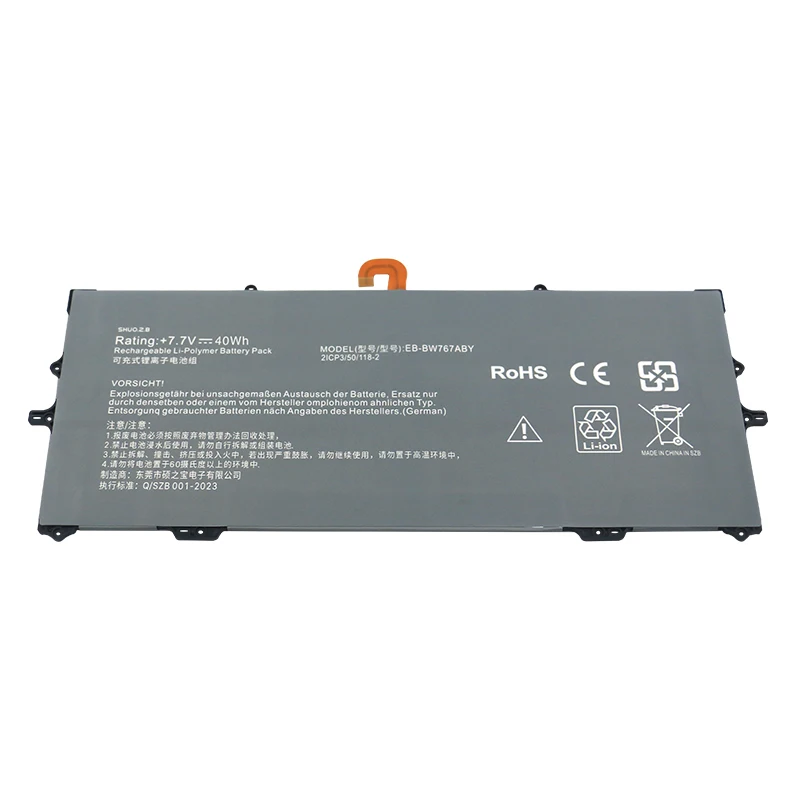 Shuozb-bateria do Portátil para Samsung Galaxy Book s Eb-bw767aby Dl1m909ad X-b 2icp3 50 1182 767xcm Sm-w767 Sm-w767v 7.7v 40wh - Imagem 6