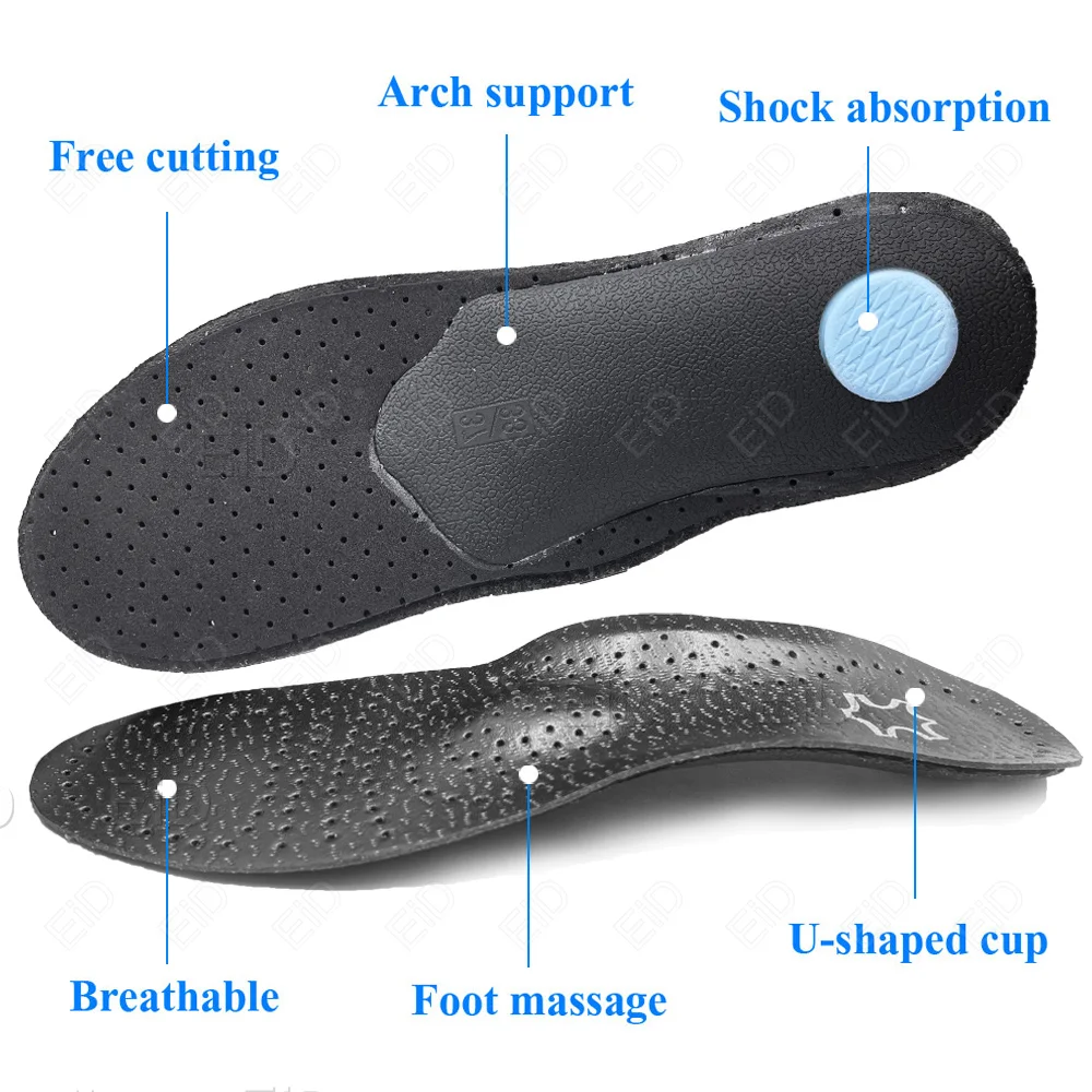 EiD Orthopedic Insoles Orthotics Flat Foot Health Sole Pad For Shoes Insert Arch Support Pad For Plantar fasciitis O/X Leg pads
