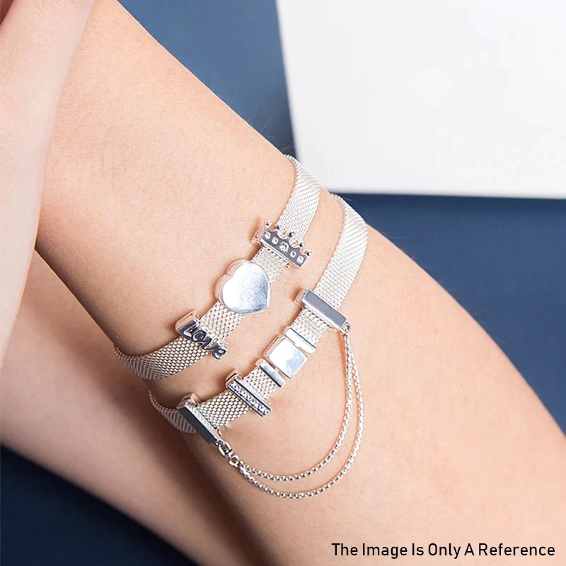 New Original 925 Silver Bracelets Accessories Clip Charm fit Reflections charms silver 925 beads Bracelets DIY Jewelry 5