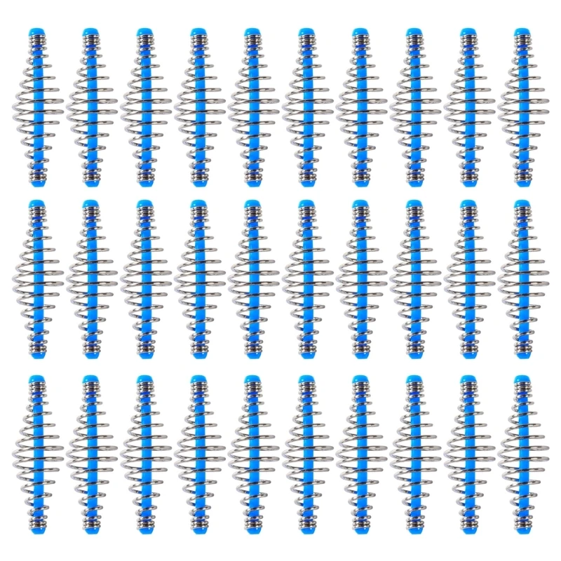 10pcs esca da pesca gabbia per esche da pesca in acciaio inossidabile lanciatore di esche da pesca con perlina pendente, taglia S/M/L/XL disponibile(M 18g