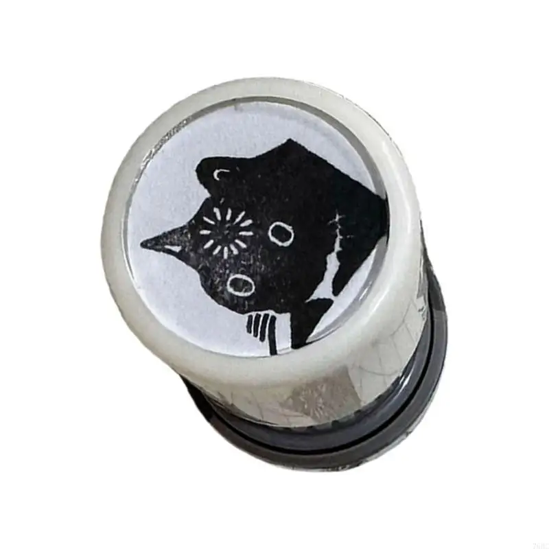 노트북 파일 데스크 조직에 적합한 고양이 테마 스탬프 플라스틱 질감