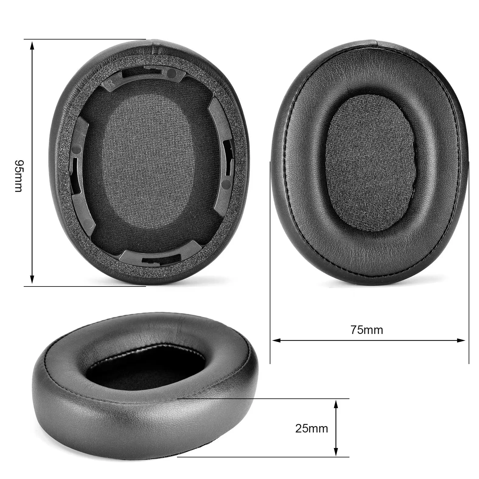 Ear Pads cushion For Audio Technica ATH-SR50BT ATH-SR50 BT Headset Replacement high quality Leather Ear covers Ear pillows
