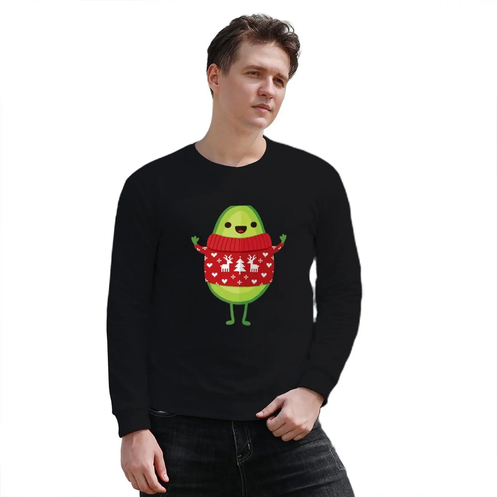 New Avo Merry Christmas! Sweatshirt mens designer clothes autumn clothes hooded sweatshirt for men