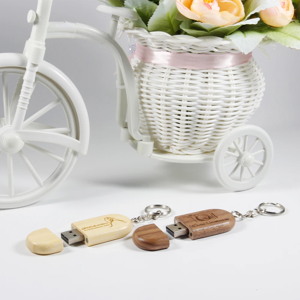 JASTER 나무 USB 2.0 플래시 드라이브 무료 맞춤형 로고 펜 드라이브 메모리 스틱 128GB/64GB/32GB/16GB 결혼 선물 노트북용 U 디스크