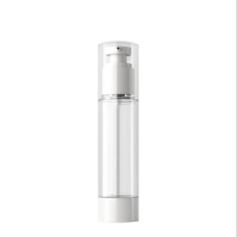 Refillable Cosmetic Bottle 1pc Portable Plastic Airless Vacuum Pump Toiletry Travel Bottles Makeup Cosmetics for Cream Gel Moisturizers Lotion