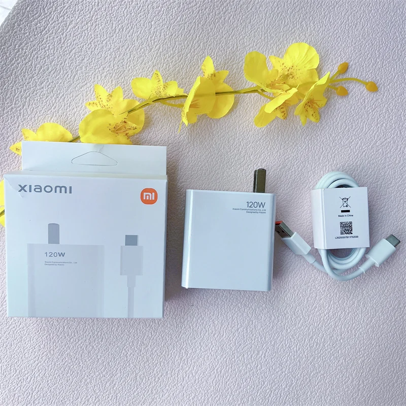 Xiaomi-オリジナルの超急速充電器120W,1m 6aタイプCケーブル,mi 13 12