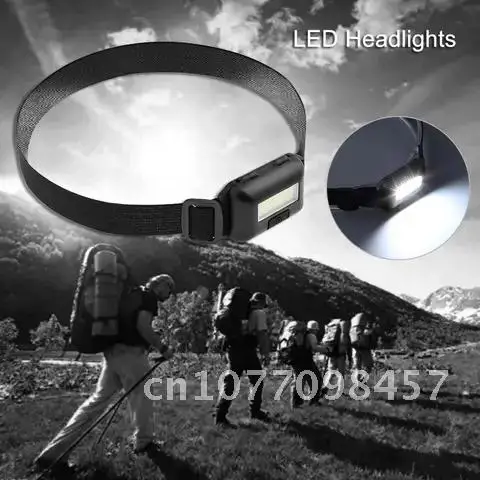 

LED Headlamp Mini COB 3 Modes Waterproof Headlight Torch For Outdoor Camping Night Fishing