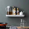 ECOCO Bathroom Storage Rack Shower Shelf Punch Drill Free Adhesive Cosmetic Organizer On Wall Towel Hanger Kitchen Organizer 4