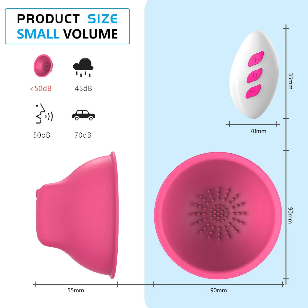 Enlargement Vibrator Breast for Women Stimulation Nipple Clitoris Sucker Remote Control Clit Vacuum Pump S_voghion.com
