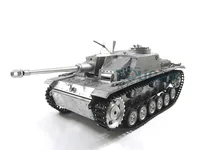Metal Model Mato 1/16 Scale Stug III KIT RTR RC Tank Infrare Barrel Recoil Metal Color 1226 Toys TH00665 1