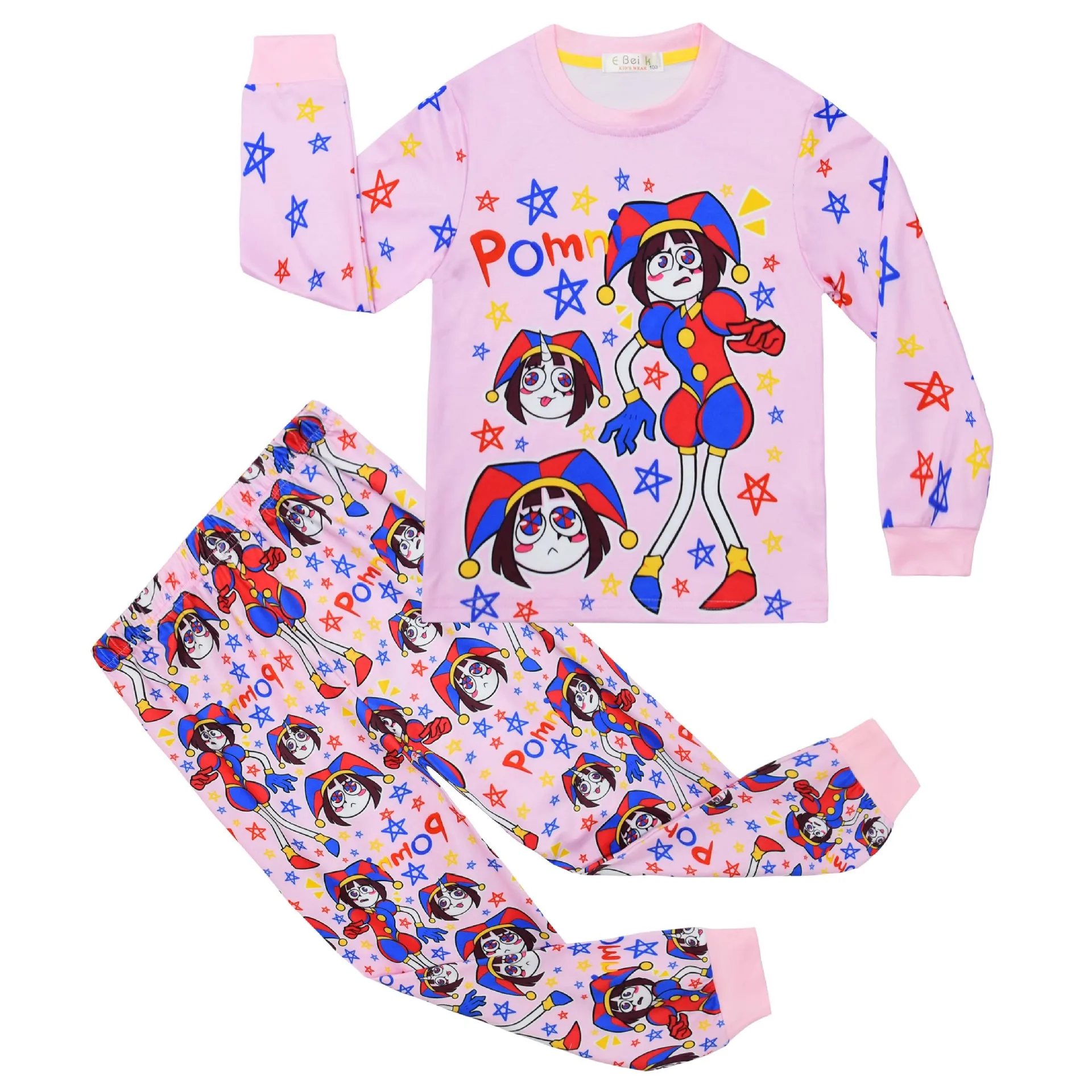 The Amazing Digital Circus Kids Sleepwear Girls Boys Pajamas