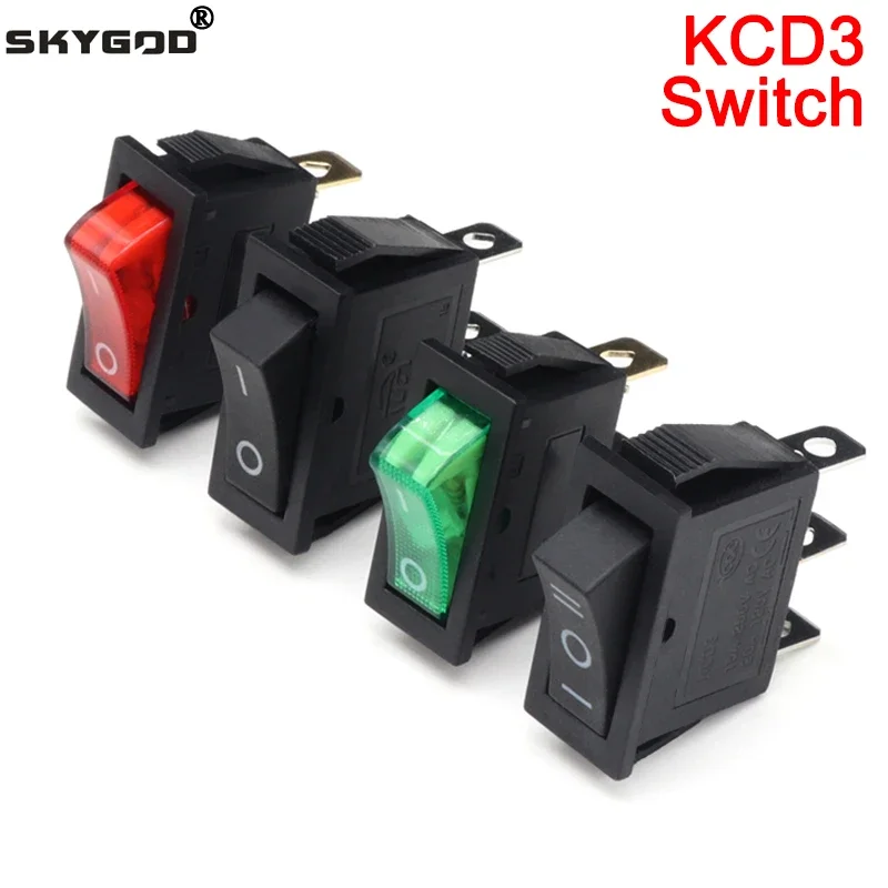 1-5-10pcs-KCD3-Rocker-Switch-ON-OFF-2-3-Position-3-Pin-Electrical ...