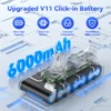 25.2V 6000mAh Battery for Dyson V11 SV15 Serie Vacuum Cleaner Fluffy 970145-02 replacement Battery Buckle version 2