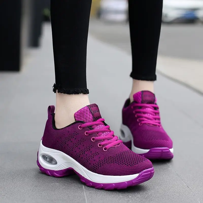 2023 spring casual shoes Korean version student thick sole sports shoes women's shoes sponge cake air cushion shoes women