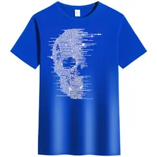  British Style Mens Summer Skull T Shirts Blingbling T-Shirt Homme Fashion Streetwear Rhinestones Print Man Tees Camisetas Hombre 