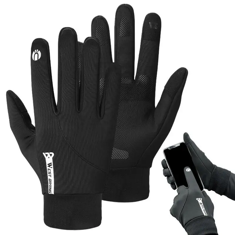 

Riding Gloves Winter Windproof Touchscreen Warm Gloves Warm Winter Gear For Cycling Running Skiing Mountaineering Motorcycling