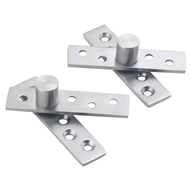 Stainless Steel Rotating door Hinge 360 Degree Rotation Axis Up and Down Location Shaft Hidden Pivot Hareware Supplies