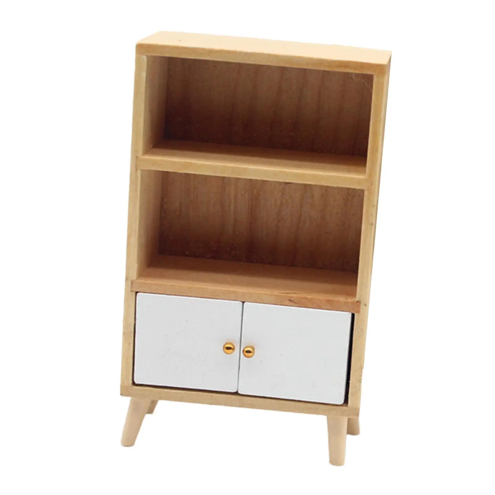 

Mini Bookcase with Drawer 1:12 Miniature Cupboard for Diorama Photo Props