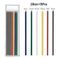 6 Colors 2.8mm Replaceable Lead Core 2B Woodworking Automatic Pencil Lead Deep Hole Marking Architectural Painting Pencil Lead 2
