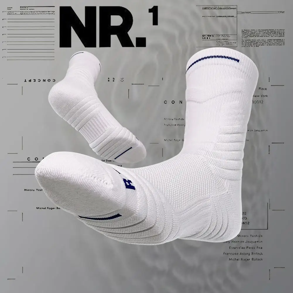 Description Picture 3 of itemMen Sports Sock Women Breathable Compression Crossborder Riding Basketball Cycling Knee Running High Hockey Biking Soccer S R3G0